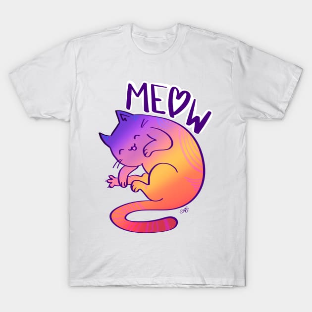 Cats Meow T-Shirt by Toni Tees